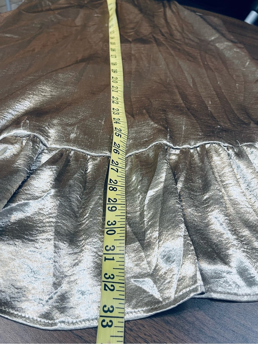 Tyche Cream Labelled Garment with Metallic Trim - Picture 5 of 5